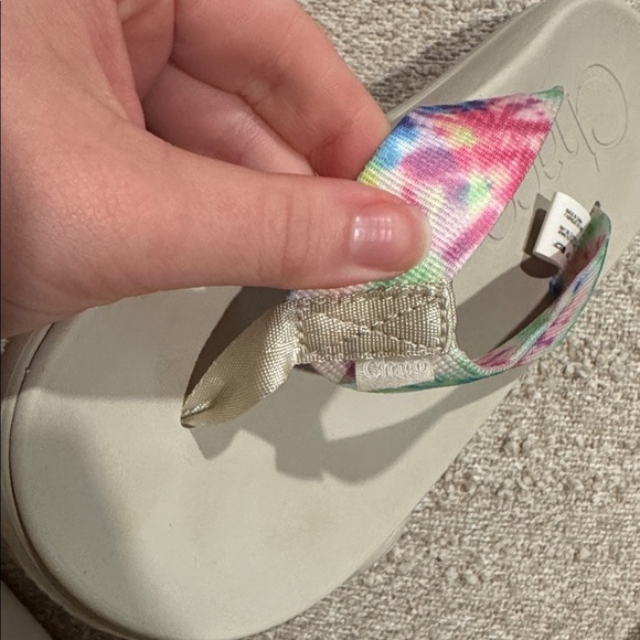 Chaco Chillos Flip (Women) - Light Tie Dye Size 7 - Picture 8 of 9